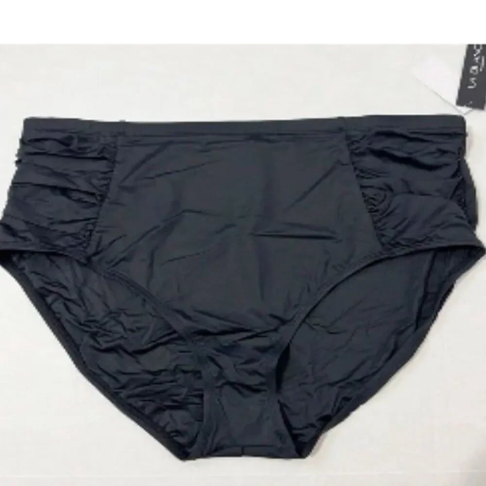 La Blanca Plus NWT Sz 18W Black Swimsuit Set